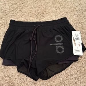 Brand New Alo Yoga Black Shorts Size Small